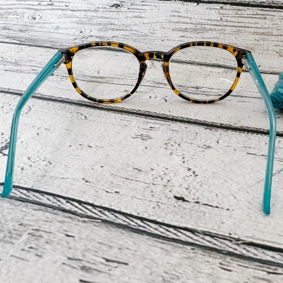 Foster Grant BRYN Women’s Reading Glasses - Tortoise & Teal, +2.50 - Picture 14 of 14
